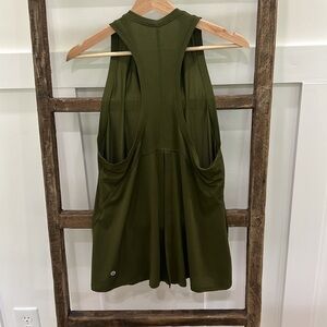 Muscle tank in olive green